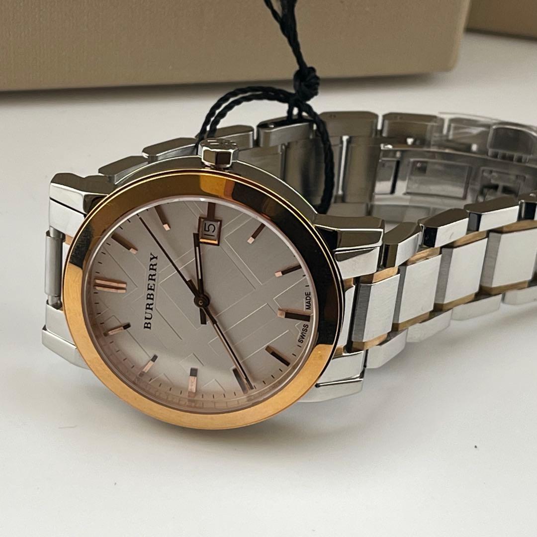 【新品未使用】　バーバリー　BU9006 クォーツ　箱付　保護フィルム付