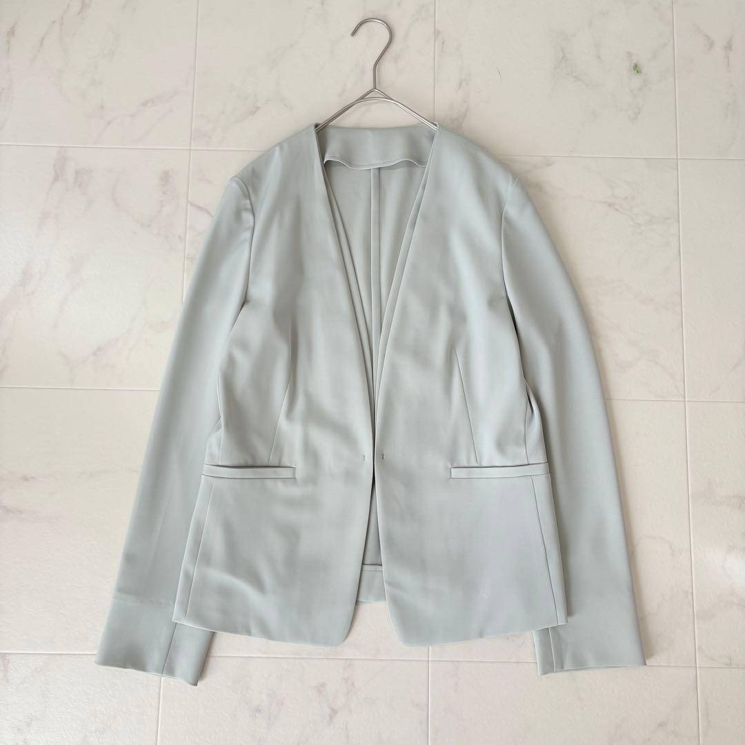 美品✨《グリーンレーベルリラクシング》サラフール ワイドパンツ セットアップ