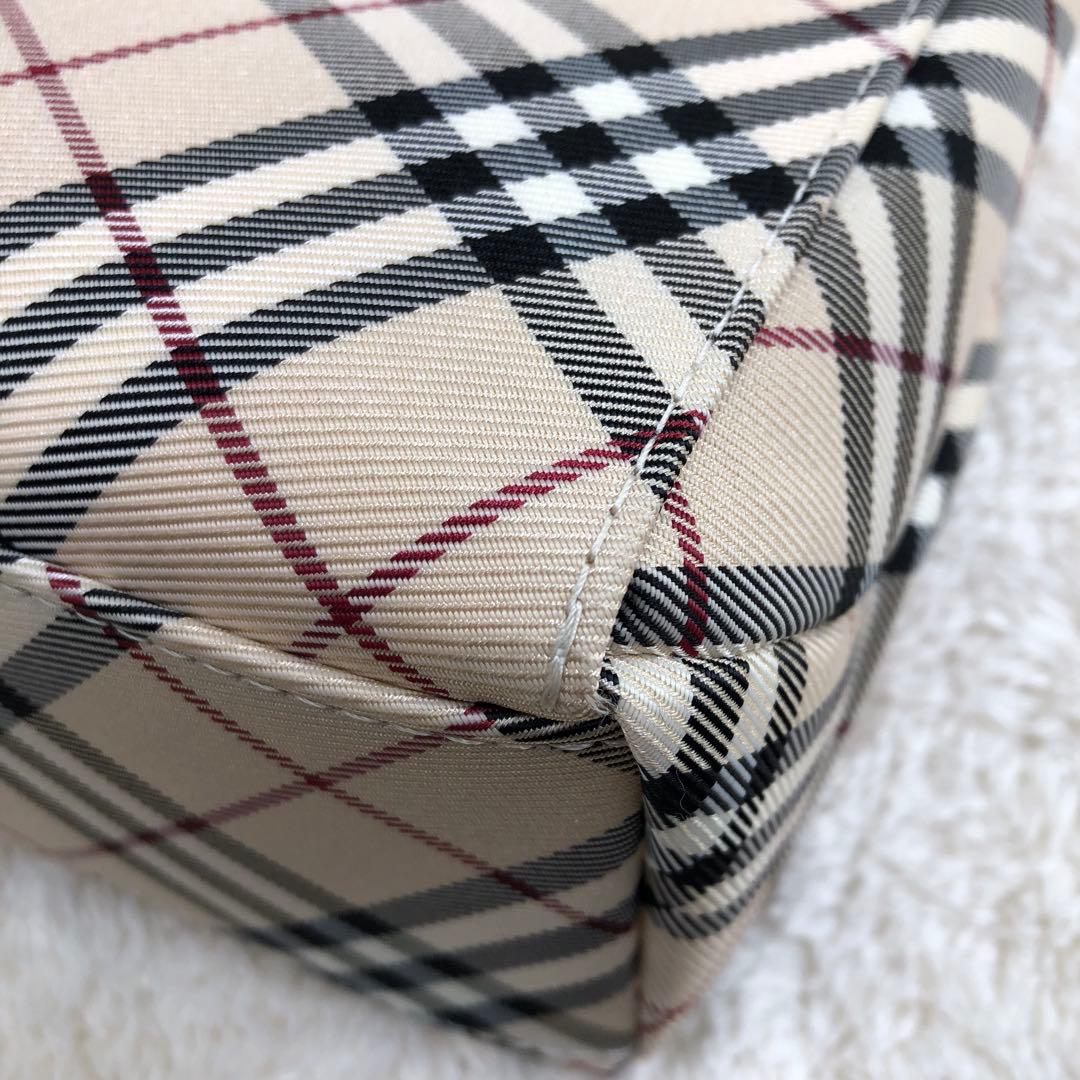 BURBERRY BLUE LABEL ノバチェック ハンドバッグ ベージュ