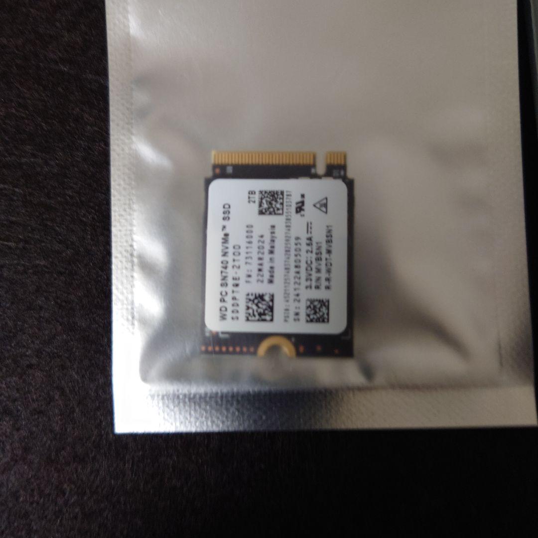 【新品】WD PC SN740 NVMe SSD 2TB＋エンクロージャー
