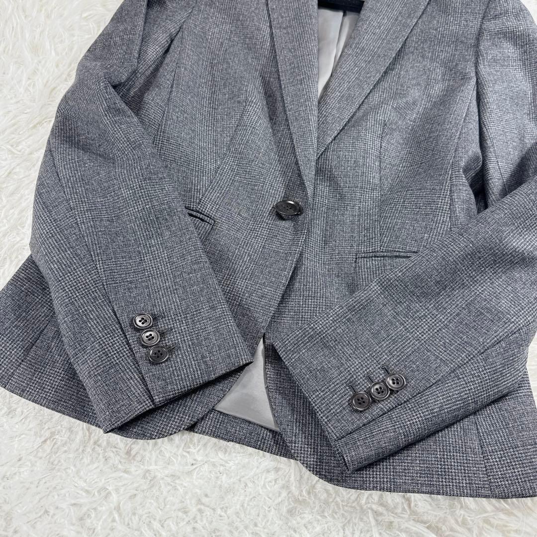 【イタリア生地】ザスーツカンパニー レダ グレンチェック パンツスーツ 40 L