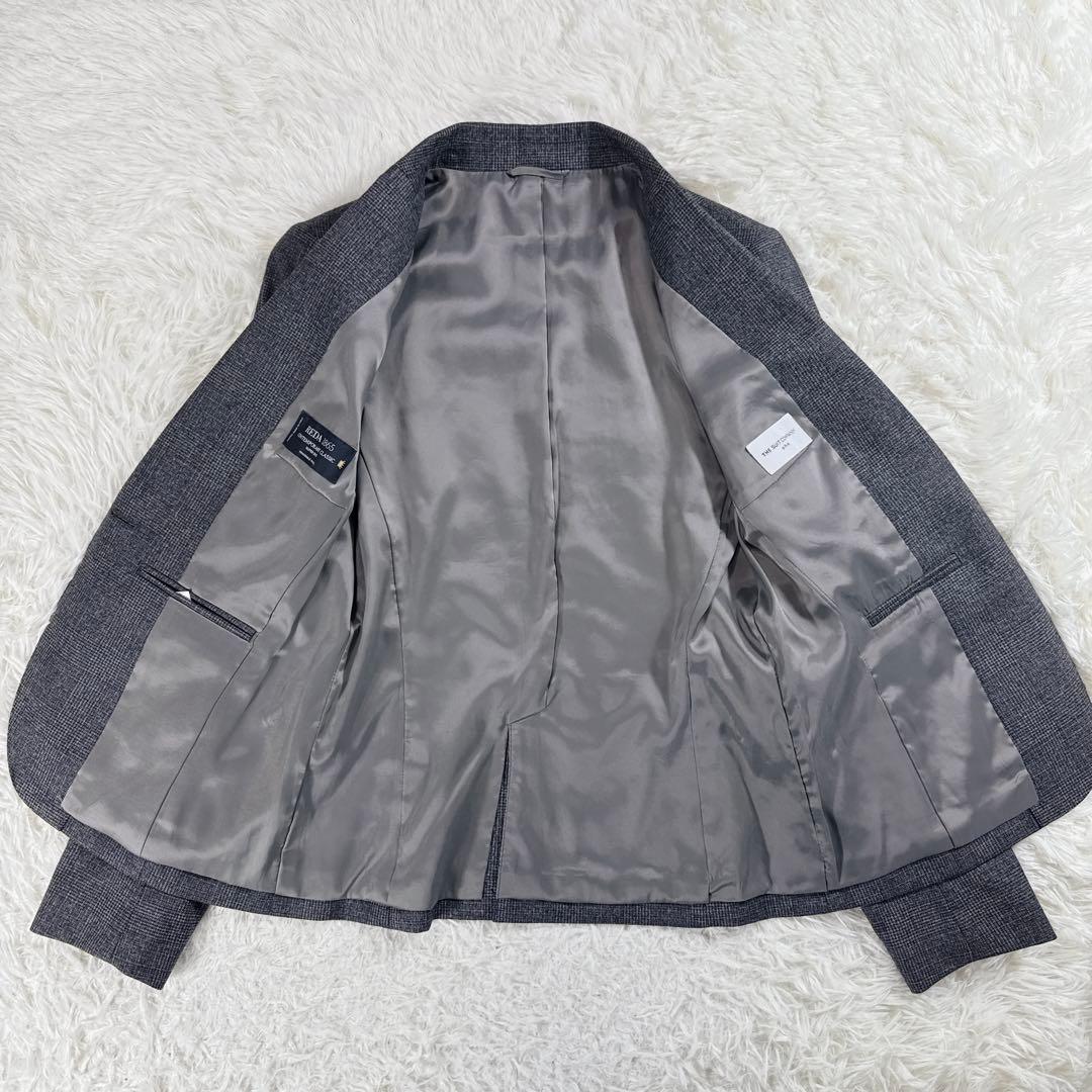 【イタリア生地】ザスーツカンパニー レダ グレンチェック パンツスーツ 40 L