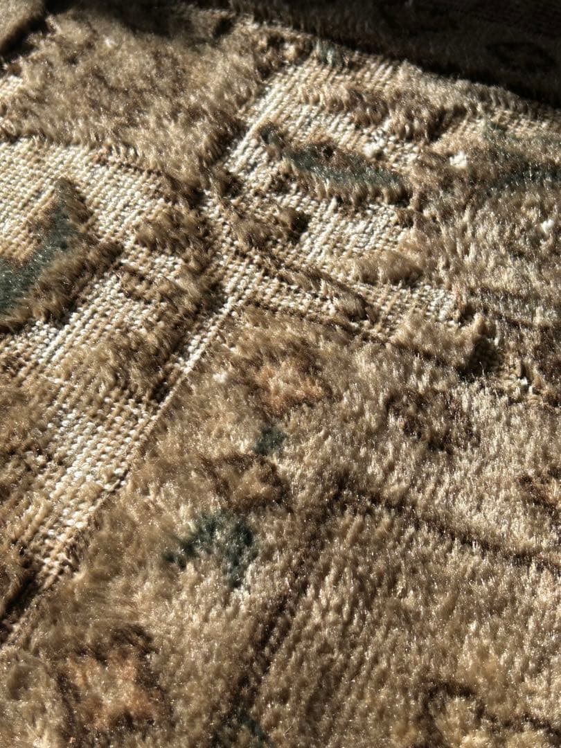 レア　ニュートラルカラー　シャビーシック　オーバーダイ　トルコ ヴィンテージラグ