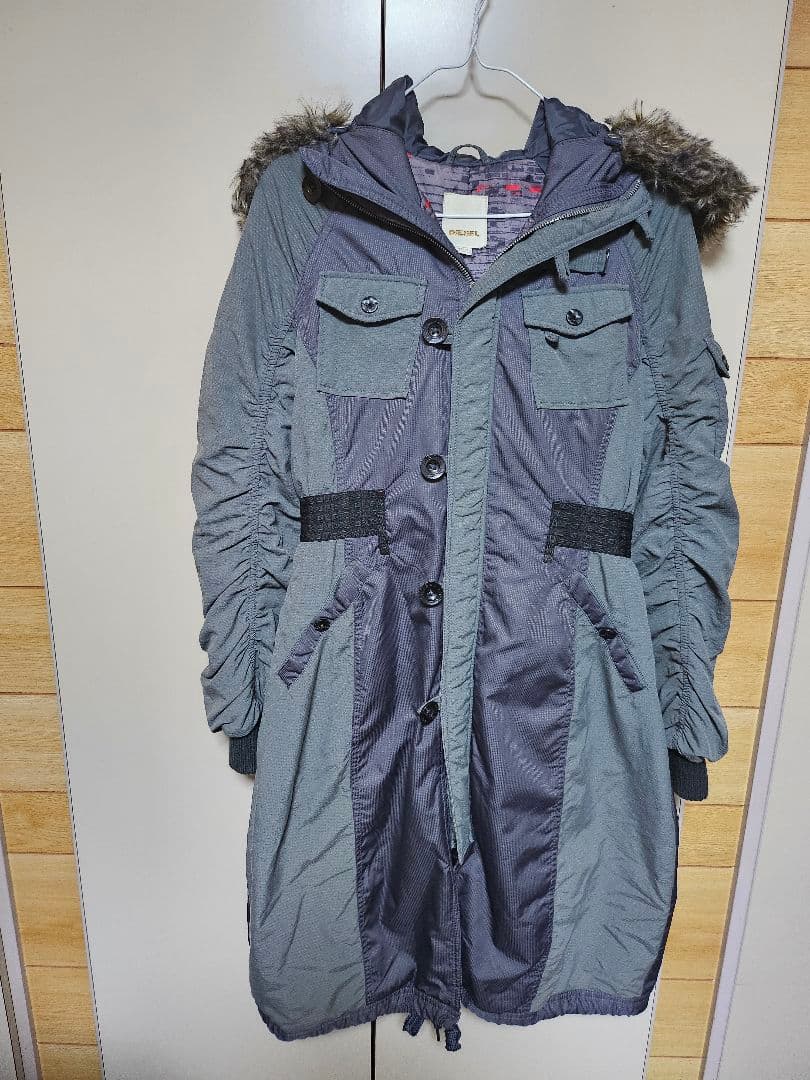 DIESEL グレー モッズコート Sサイズ