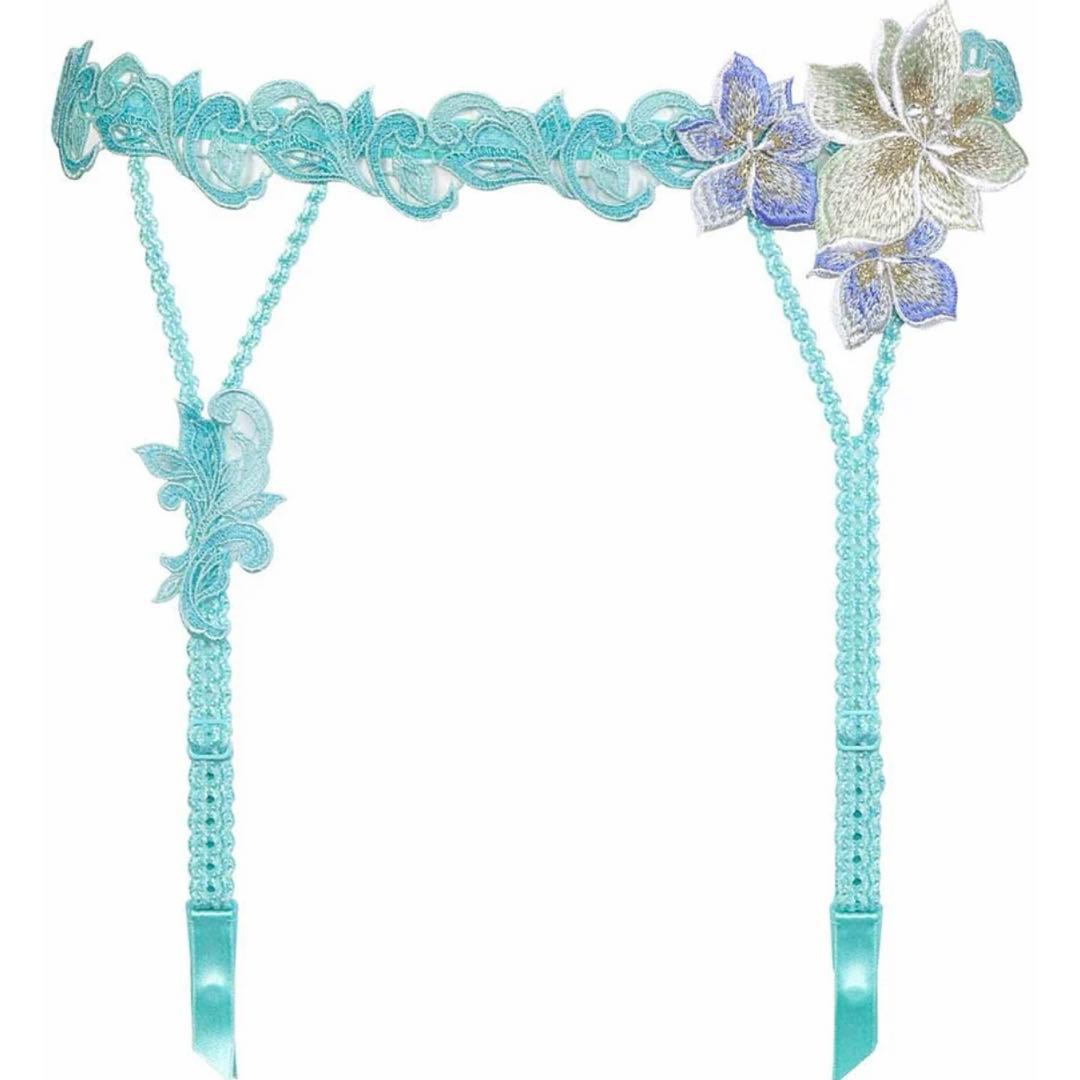 レア☆ワコールSalute 80G 水色 ガーターベルト M