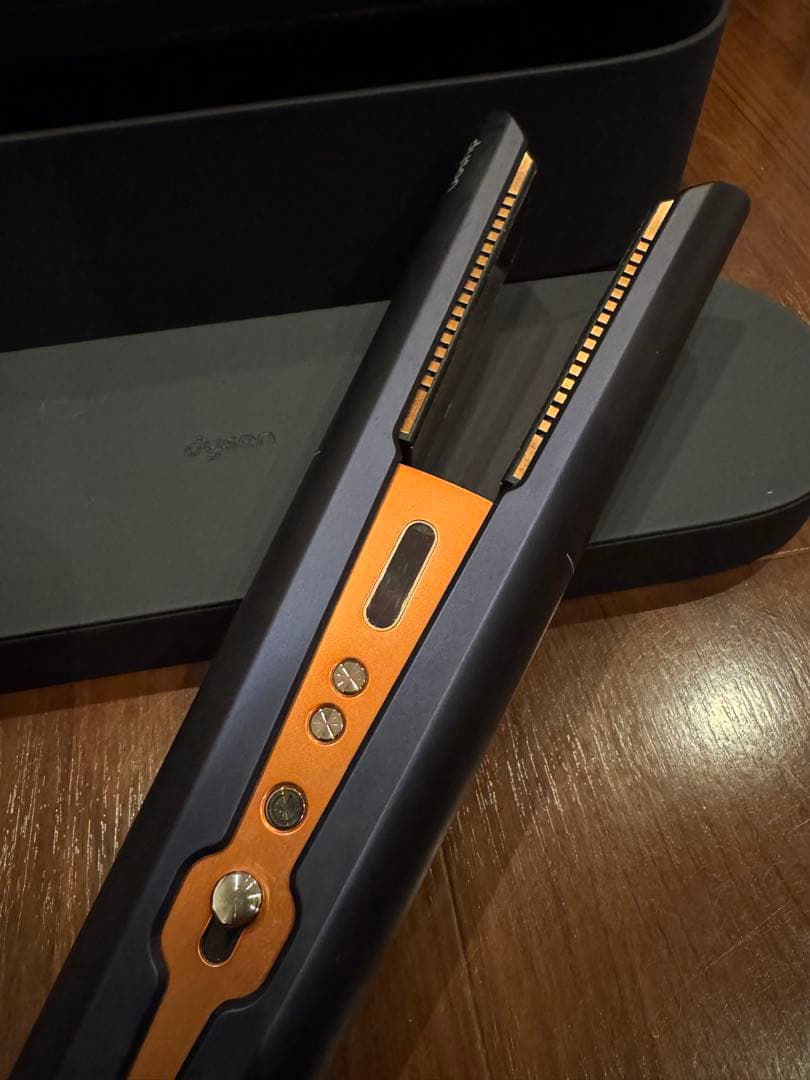 Dyson ヘアアイロン ネイビーオレンジ 付属品あり