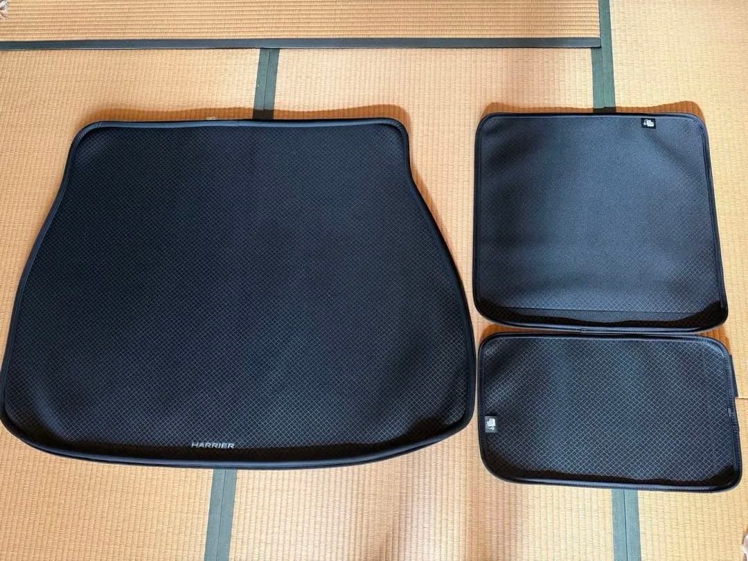 HARRIER ハリアー80系　純正ラゲージソフトトレイ3点セット ブラック