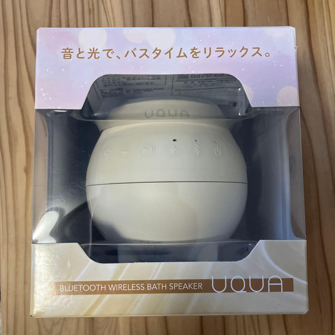 キュリオム Qriom UQUA ウクア ブルートゥーススピーカー オフホワイト