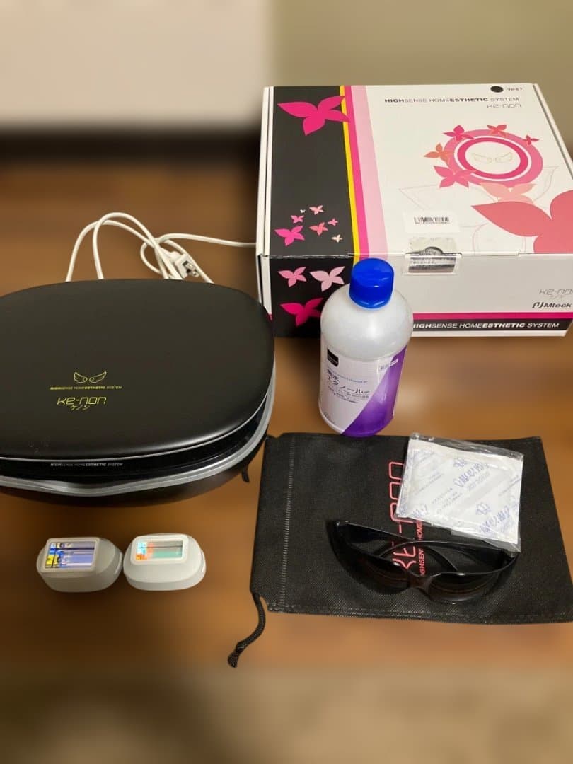 ケノン 脱毛器 ブラック ver8.7J カートリッジ2種+おまけ有