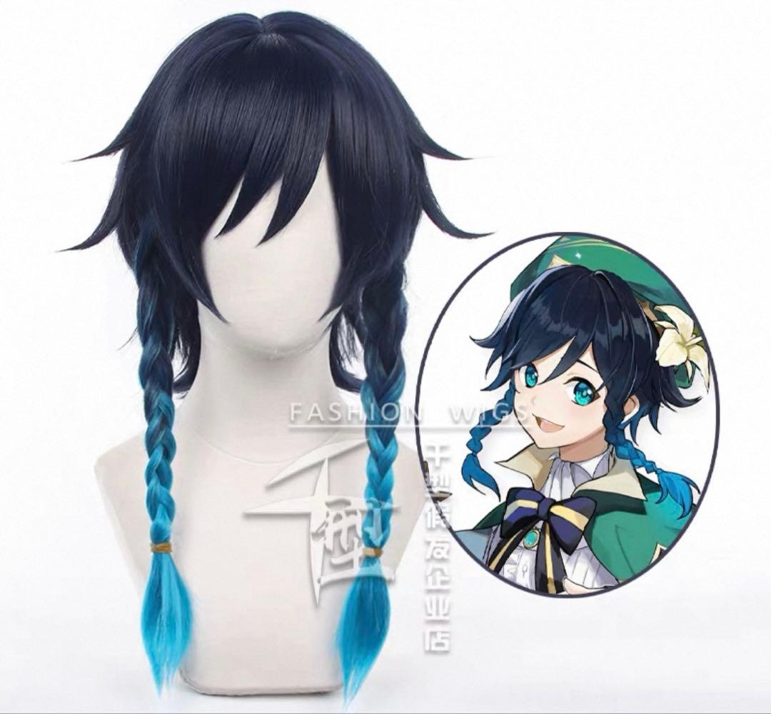 彗*様 原神　ウェンティ　コスプレ　衣装　ウィッグ　靴セット