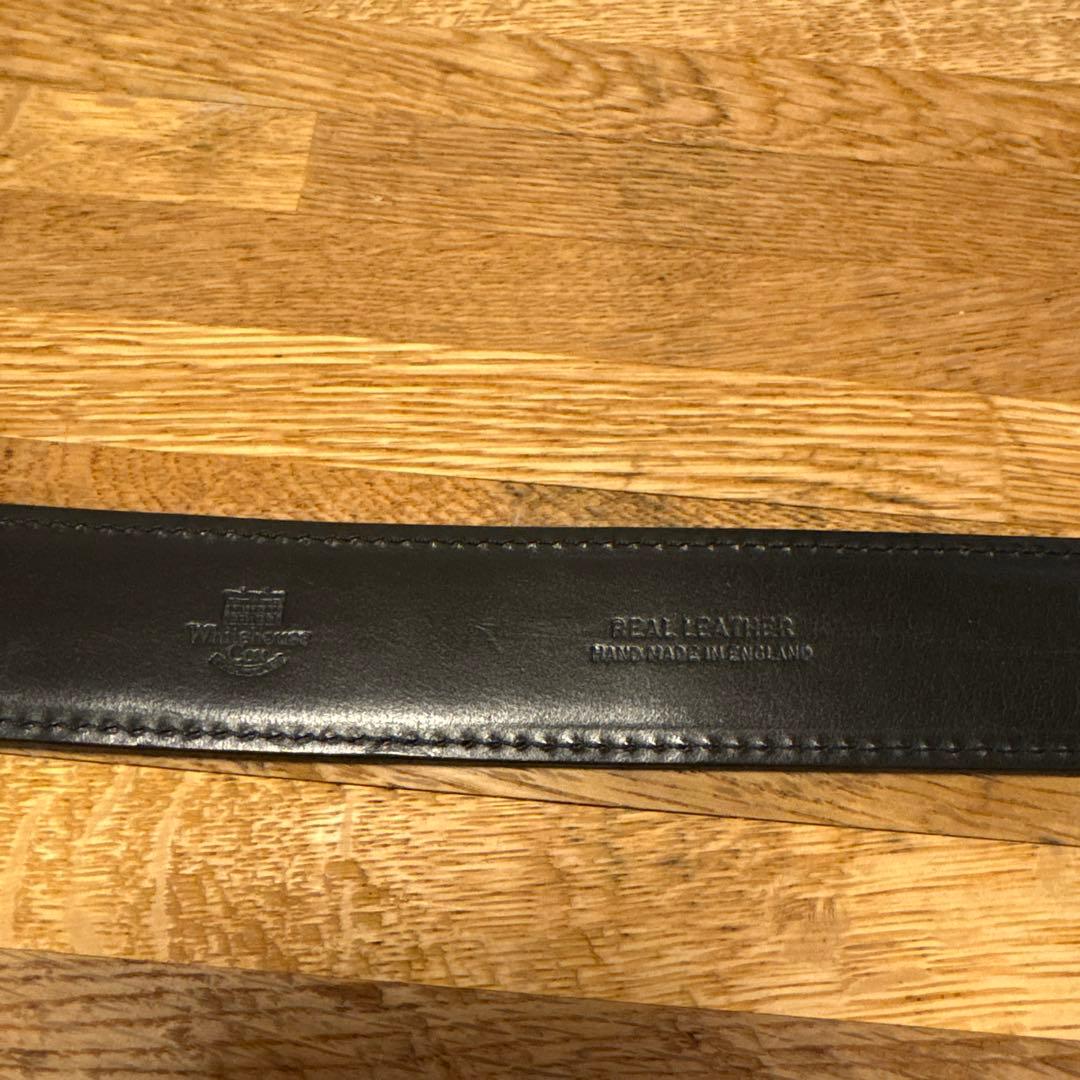 ホワイトハウスコックス ベルト　黒　30インチ