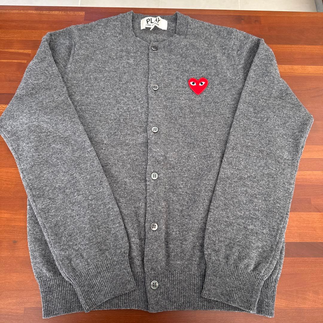 PLAY Comme des Garçons ★グレーカーディガン
