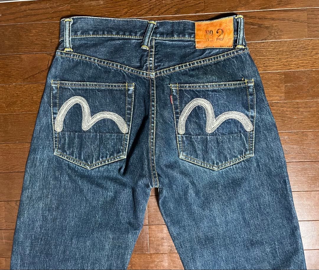 【希少・濃紺】EVISU エヴィス ジーンズ No.2 カモメ刺繍 28インチ
