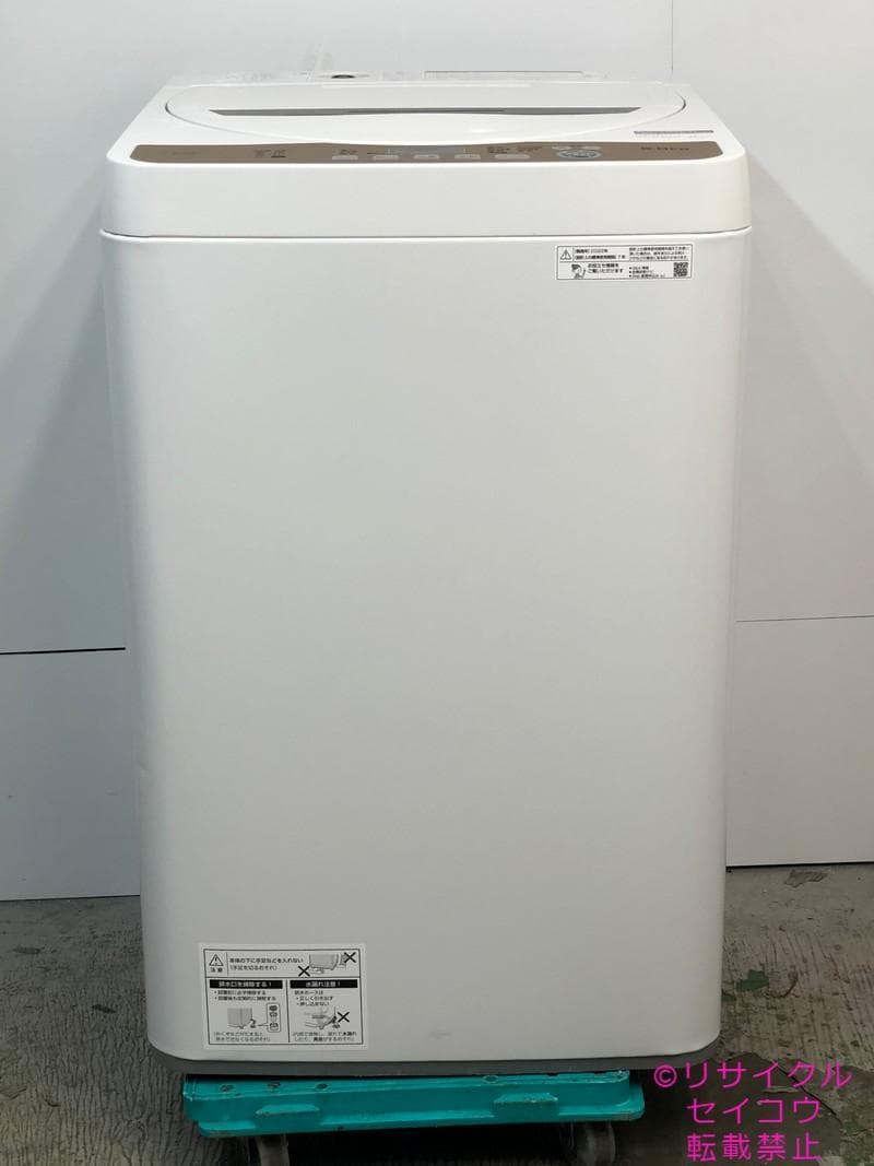 【中古】シャープ洗濯機 6Kg 2022年式2510261726