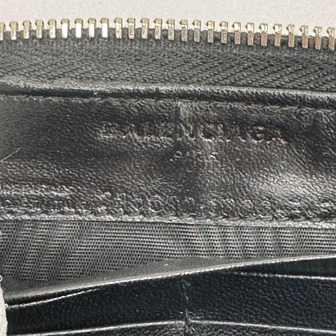 バレンシアガ コンチネンタル レザー 長財布 ロングウォレット 男女兼用 黒