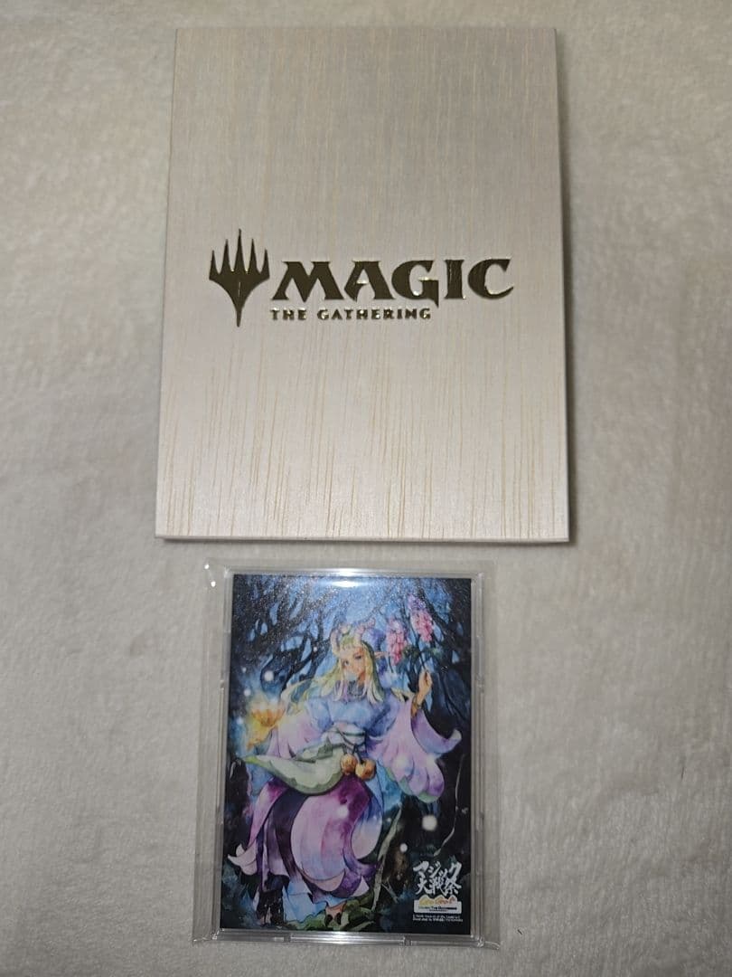限定品【マジック大戦祭】フルプロテクトスリーブ　始祖ドラゴン　花を手入れする者