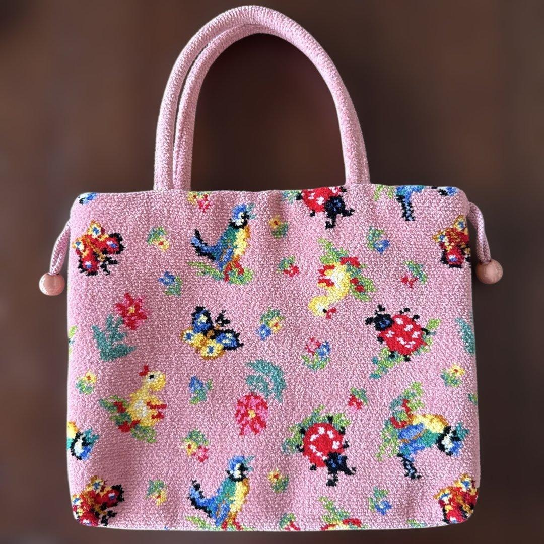 FELLER ハイジ　手付き巾着バッグ　ピンク