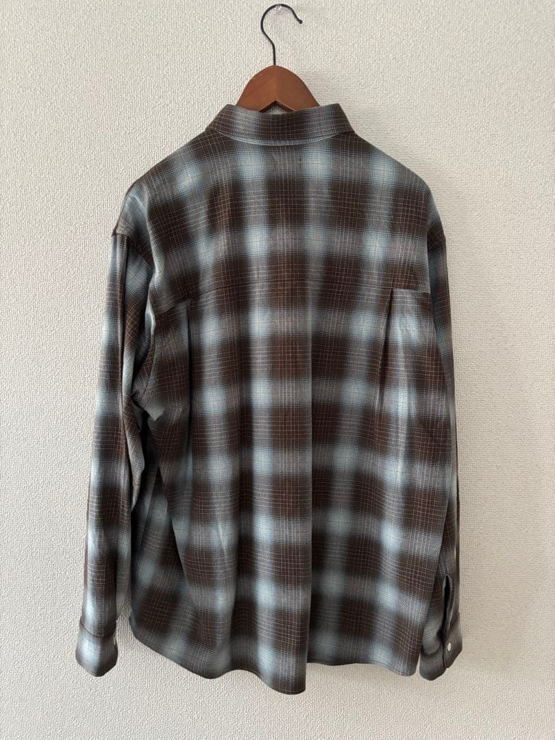 【新品未使用】ロンハーマン オンブレチェックシャツ サイズL RHC
