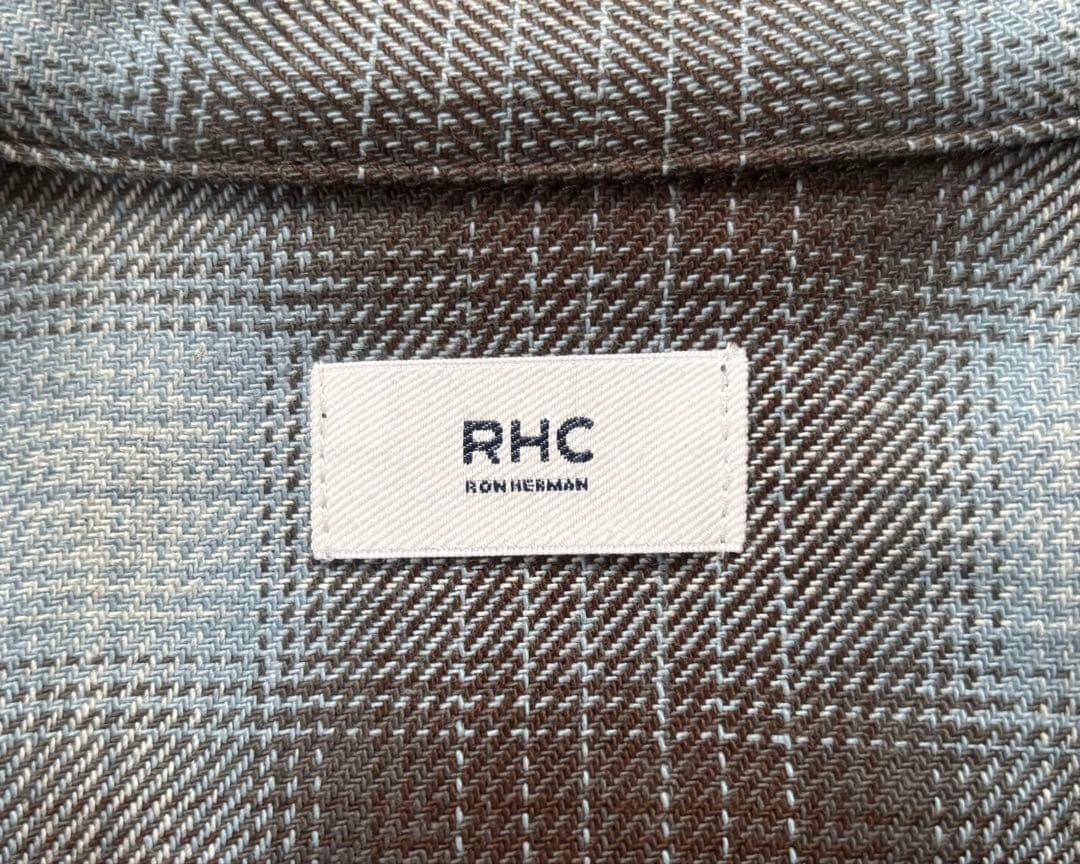 【新品未使用】ロンハーマン オンブレチェックシャツ サイズL RHC