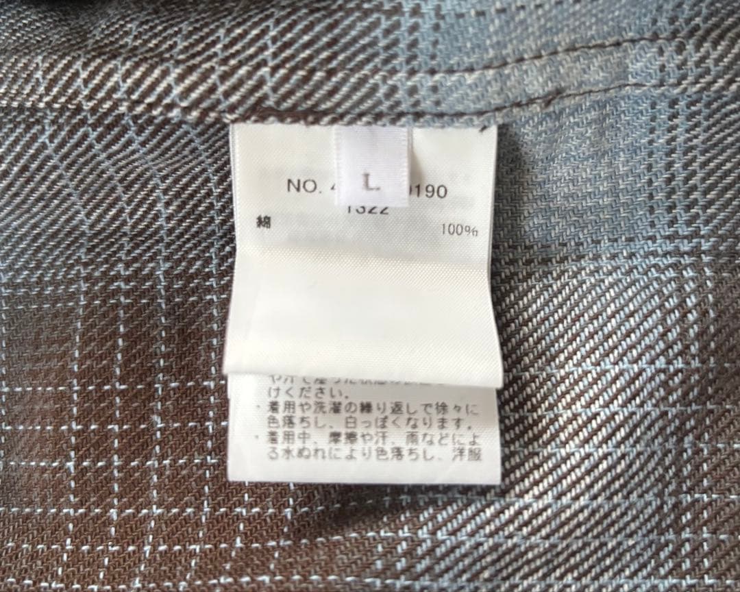 【新品未使用】ロンハーマン オンブレチェックシャツ サイズL RHC