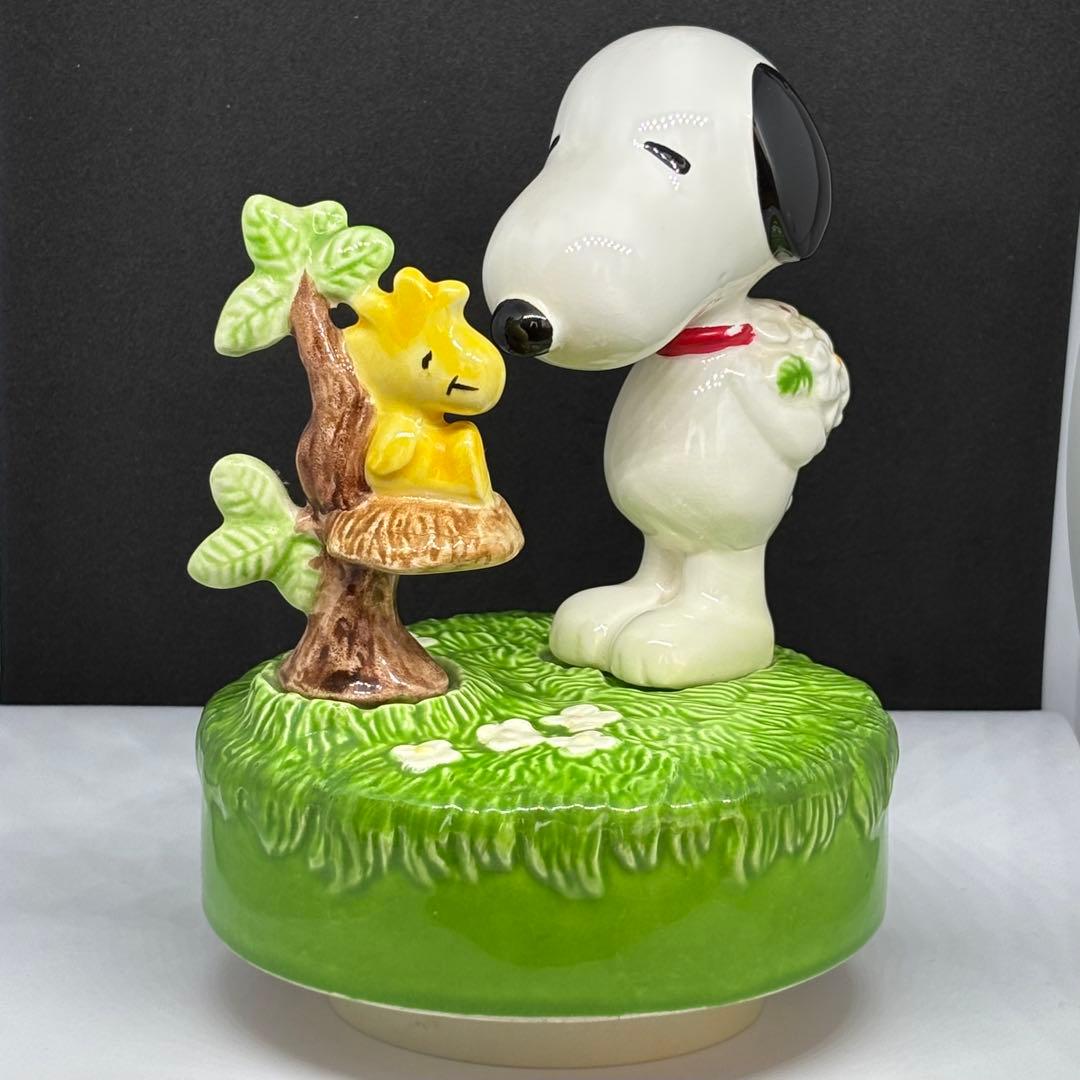 ニ*キ様 PEANUTS スヌーピー　陶器　オルゴール　ヴィンテージ