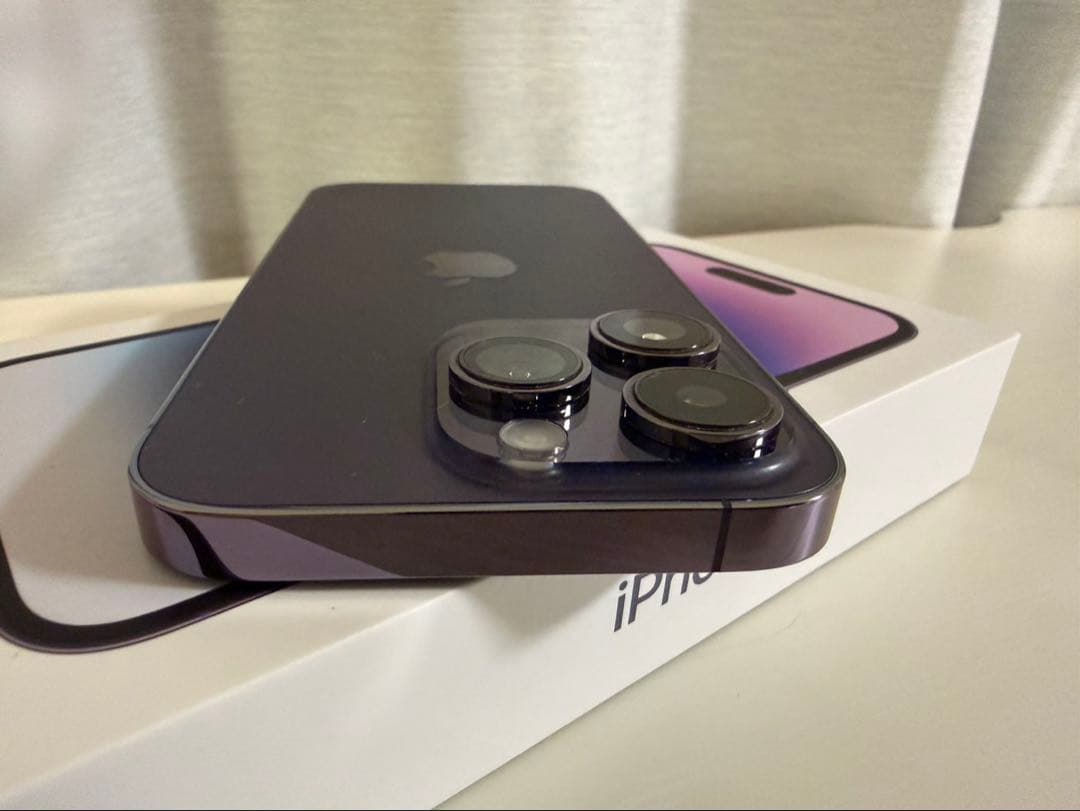 美品★iPhone 14 Pro 256GB ディープパープル SIMフリー