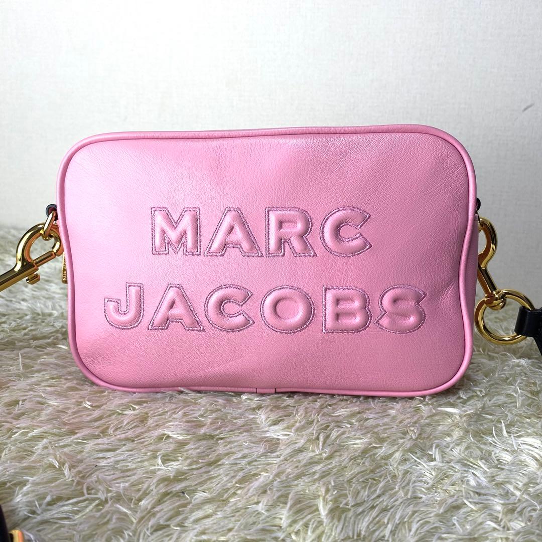 美品✨マークジェイコブス カメラバッグ ショルダー レザー エンボス 希少カラー