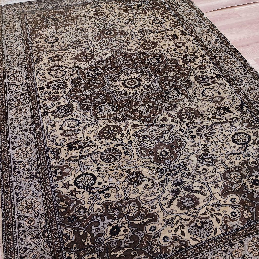 Y2736 トルコ絨毯 カイセリ ウール 手織り 大判292×198㎝