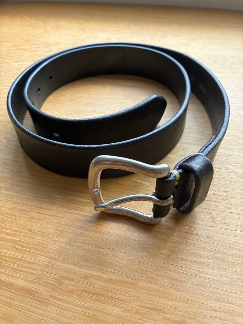 ヴィンテージワークス DH5702 ハンドメイドレザーベルト牛革(ブラック)