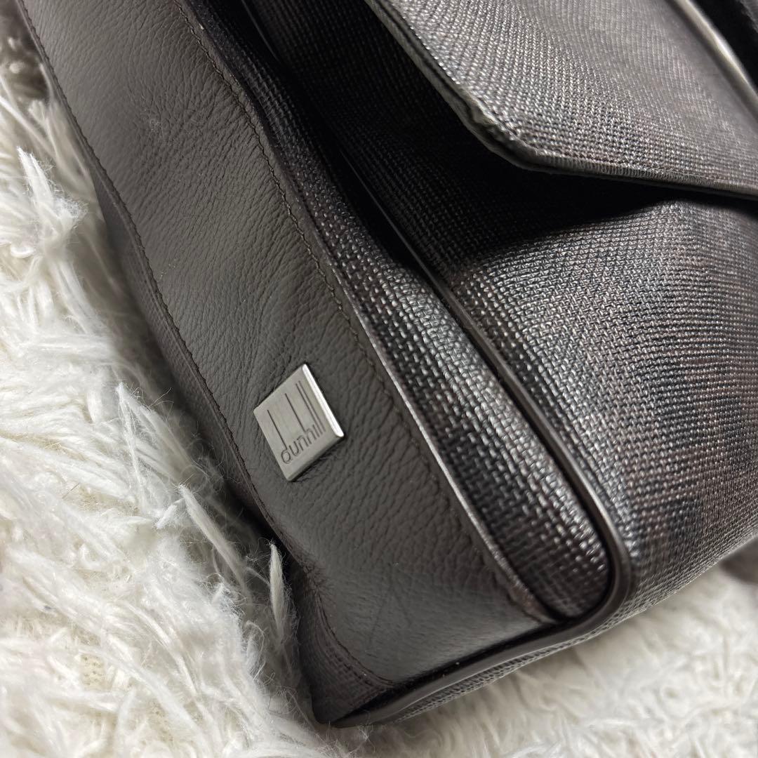 ◎極美品 dunhill ダンヒル ディーエイト メッセンジャーバッグ PVC