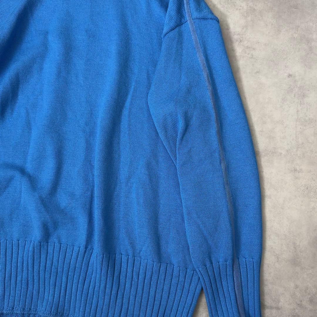 【セオリーリュクス】タートルネックニット 38 きれい色 ブルー 近年モデル