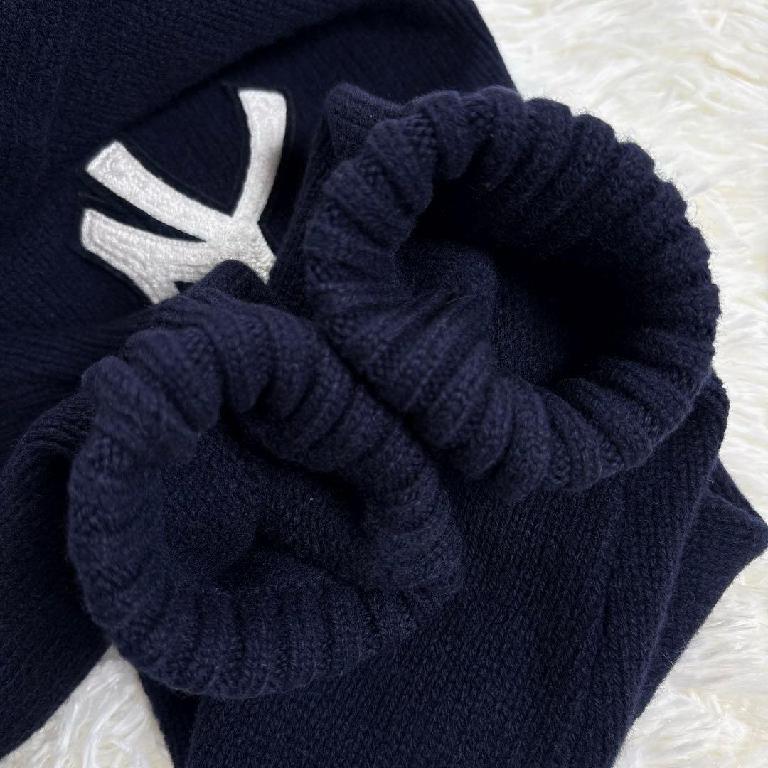 ✨MLBヤンキース✨ラルフローレン　ポロベア　ニット　セーター　ウール　紺　XL