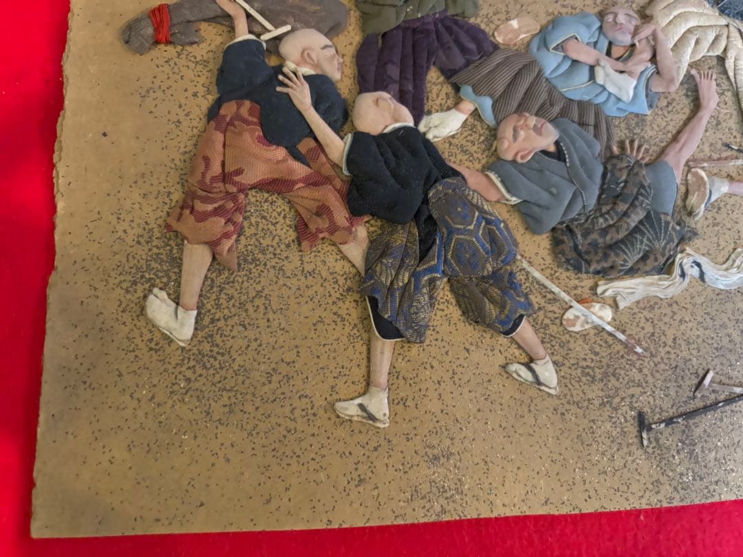 押し絵　江戸時代のおどろおどろしい様子