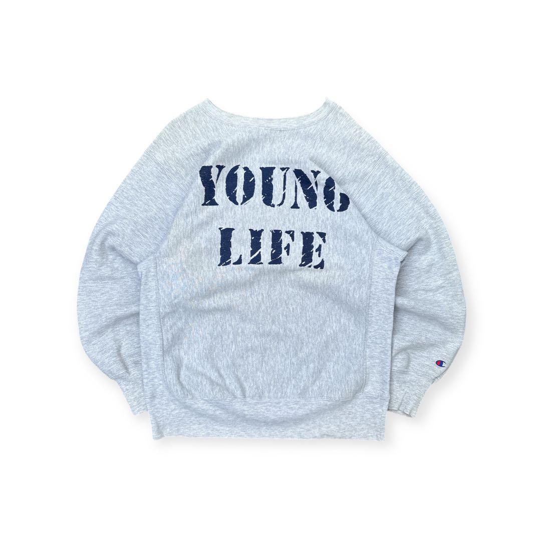 道*ン様 90s champion リバースウィーブ　YOUNG LIFE ビン