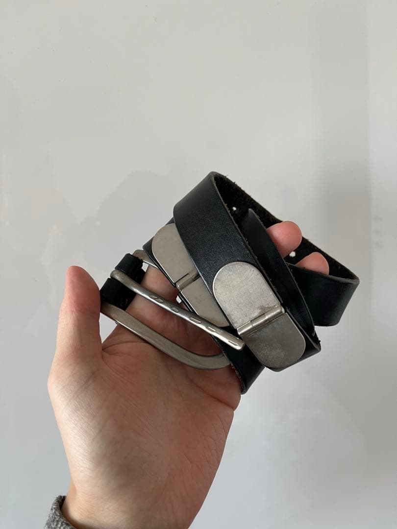 メゾンマルジェラ　レザーベルト　黒　Maison Margiela メンズ