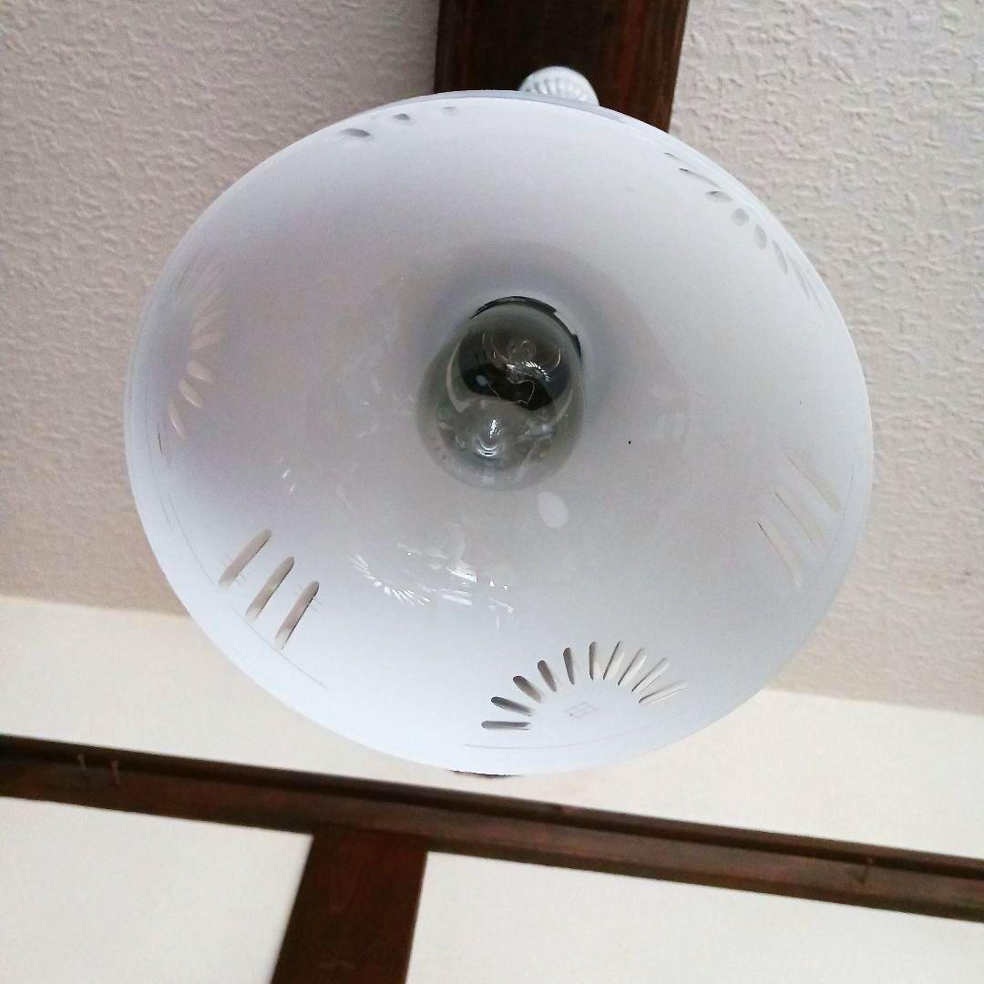 ガラスランプシェード　 アンティーク