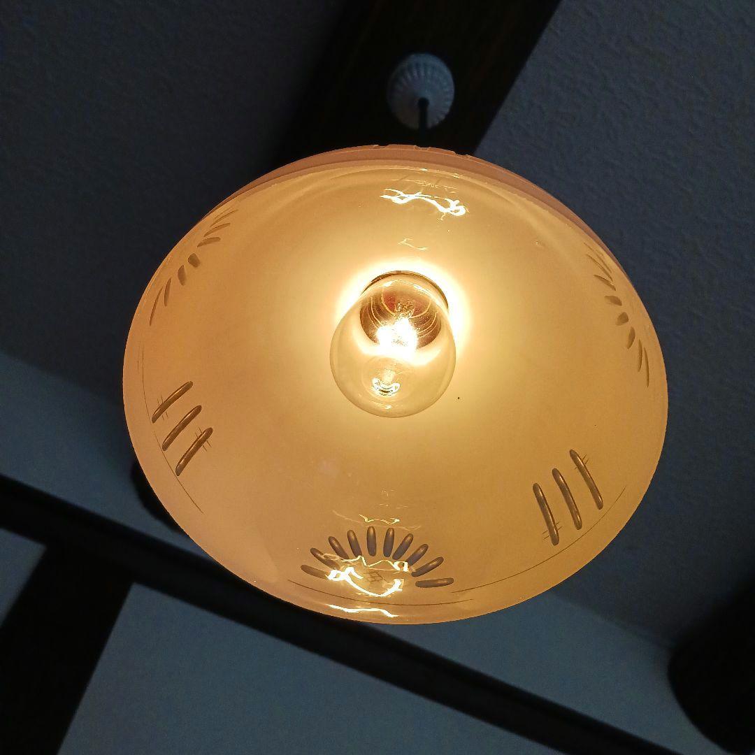 ガラスランプシェード　 アンティーク