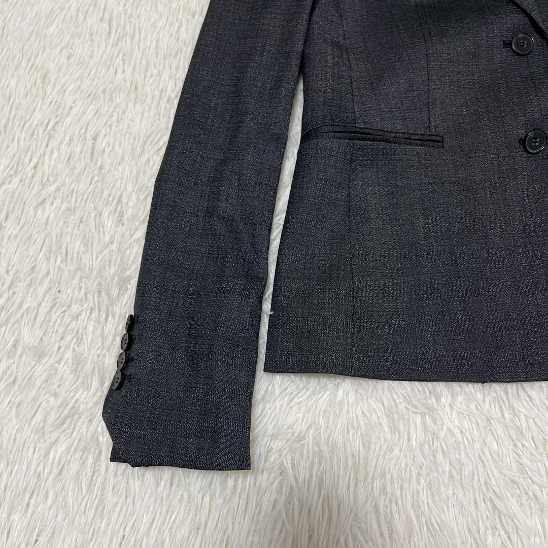 【美品】Theory パンツスーツ　セットアップ　ダークグレー