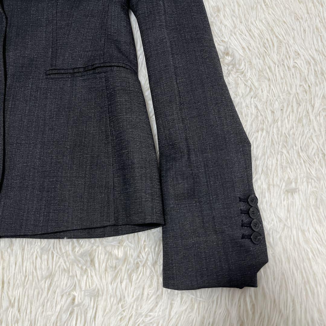 【美品】Theory パンツスーツ　セットアップ　ダークグレー