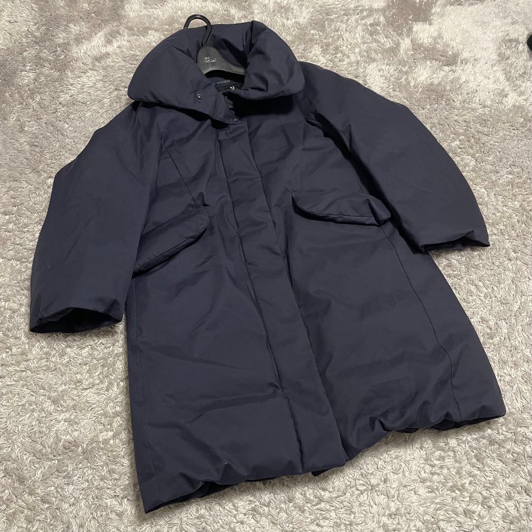 極美品　ユニクロ　ジルサンダー　ハイブリッド　ダウン　コート ネイビー