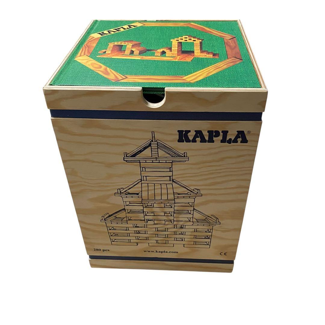 【美品】KAPLA 木製ブロック 280ピースセット NO.02 緑