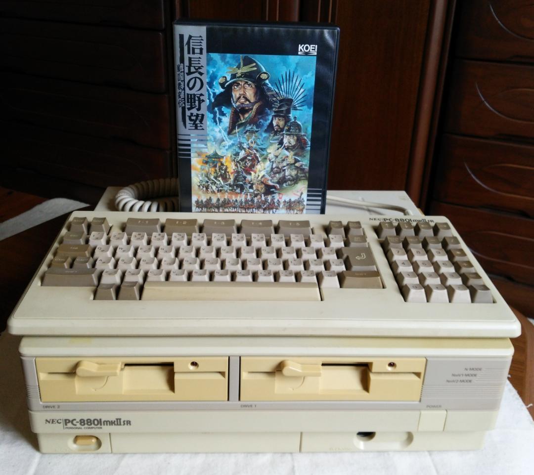 動作確認済 PC-8801MKⅡSR ＆キーボード＆ソフト【ジャンク・部品取り】
