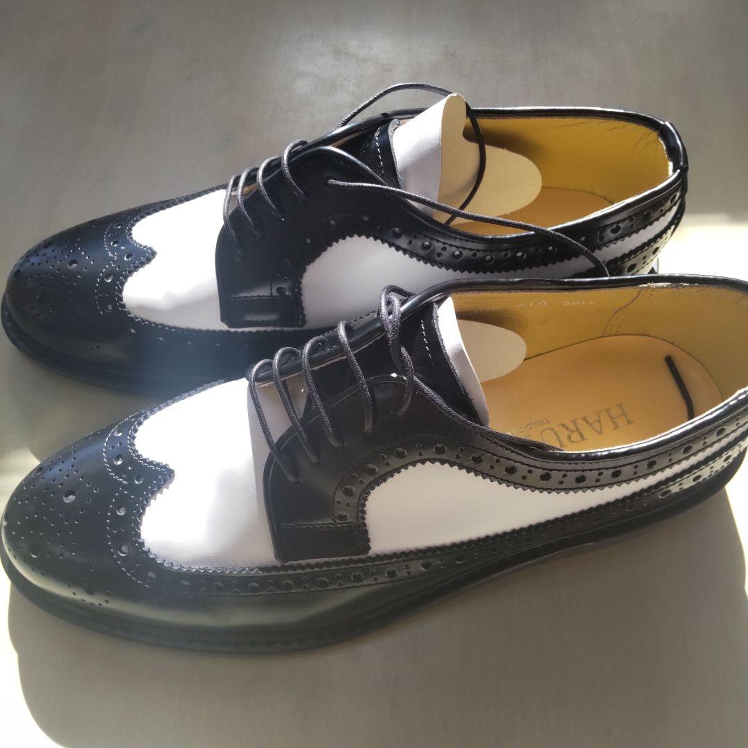 柴田恭兵貴重白黒コンビ靴