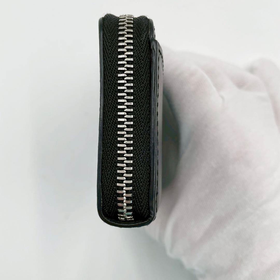 美品　ソメスサドル　コードバン　コンパクトウォレット　L字ファスナー　ブラック