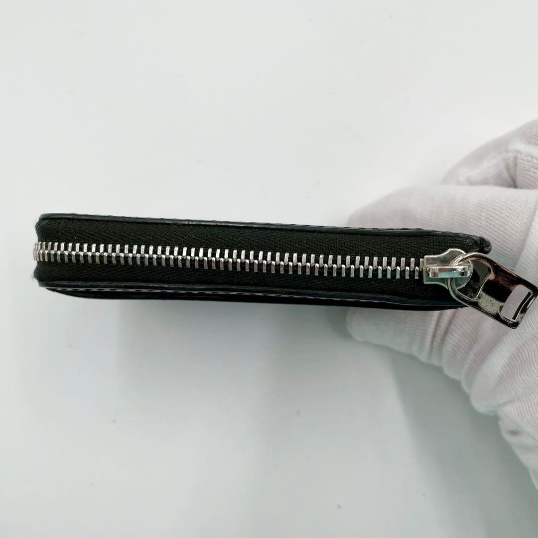 美品　ソメスサドル　コードバン　コンパクトウォレット　L字ファスナー　ブラック