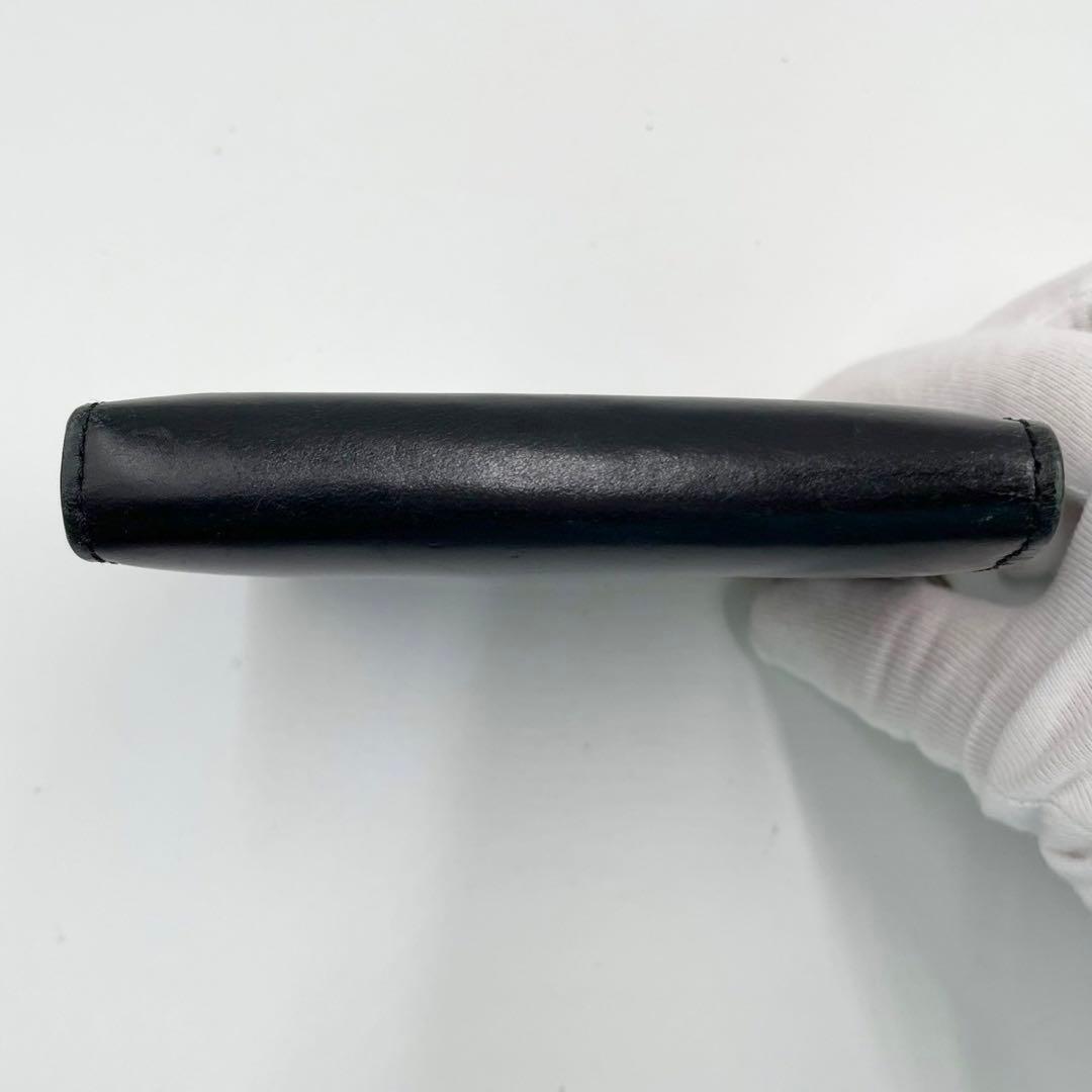 美品　ソメスサドル　コードバン　コンパクトウォレット　L字ファスナー　ブラック