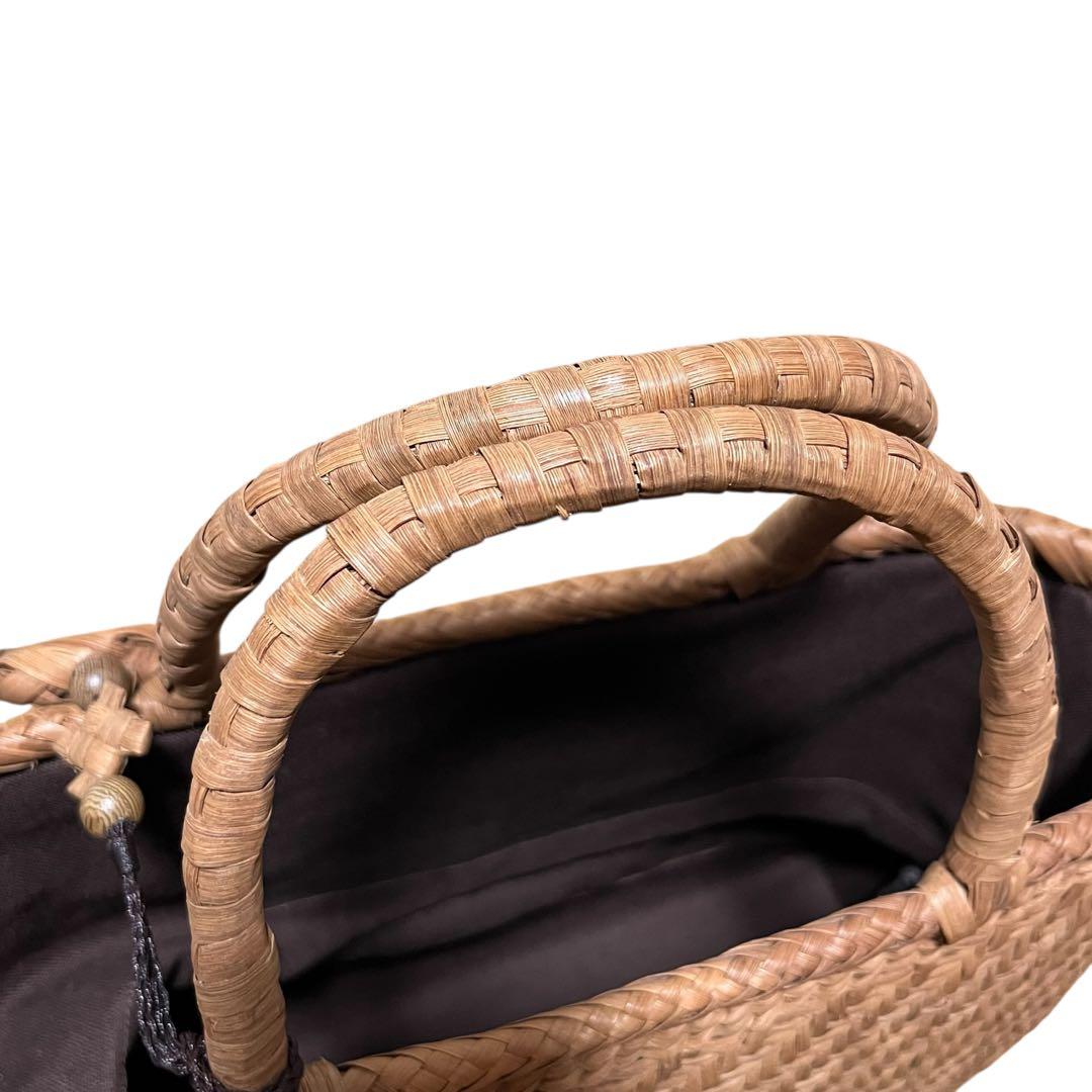 torakosan山葡萄 かごバッグ　内布付き