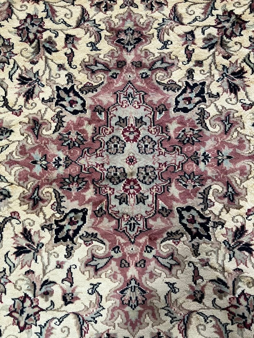 パキスタン絨毯 アンティーク 完全手織り 約2100×約1240mm