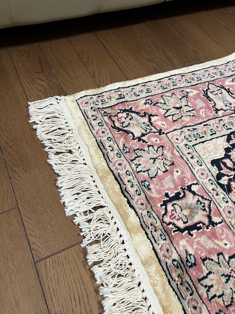 パキスタン絨毯 アンティーク 完全手織り 約2100×約1240mm