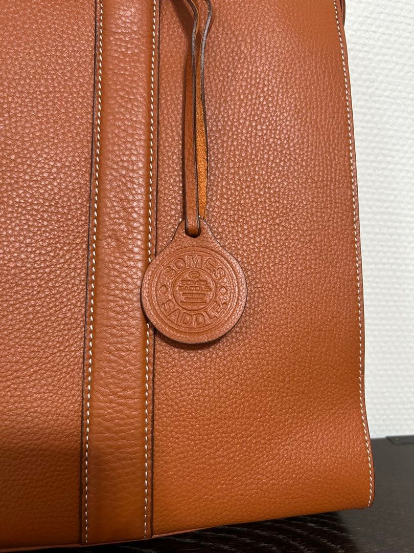 新品未使用✴︎ソメス✴︎ライトブラウンレザー ビジネスバック 男女兼用